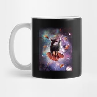 Space Sloth Riding Llama Unicorn - Bacon & Taco Mug